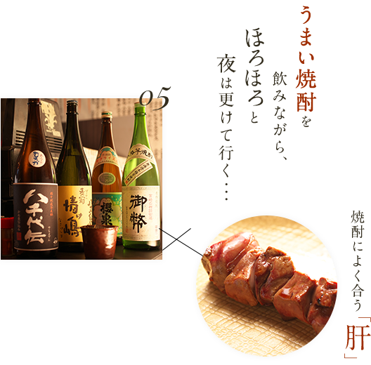 うまい焼酎を飲みながら…